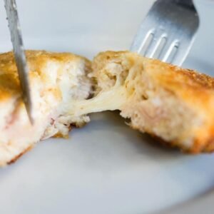 Medallones rellenos de jamón y queso