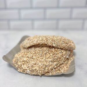 Milanesas de pechuga rebozadas en avena